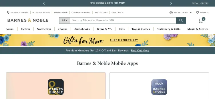 Screenshot Barnes & Noble NOOK