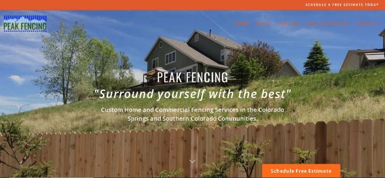 Screenshot Peak Fencing